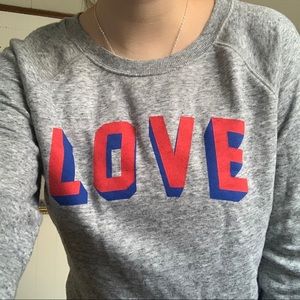 old navy LOVE crewneck